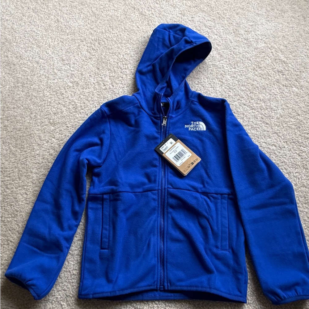 The North Face Kids fleece Blue Hoodie